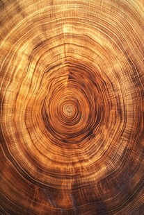 树的年轮纹理特写