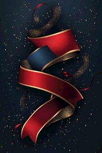 炫彩丝带于星空下优雅盘旋