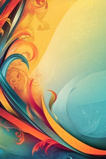 梦幻炫彩抽象花纹背景图