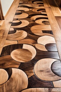 独特拼花木地板设计