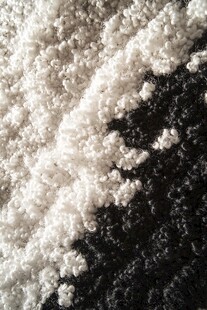 黑白交织的绒毛材质纹理