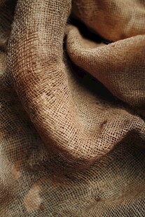 粗糙质感的棕色麻布纹理