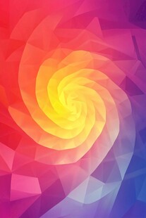 多彩螺旋几何抽象背景图