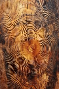 木纹年轮纹理特写