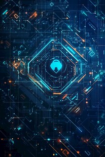 科技感十足的虚拟数据界面