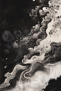 水墨抽象流体艺术纹理图
