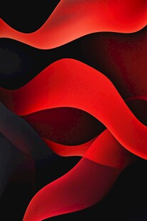 红色动感飘带抽象艺术图