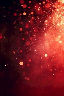 红色梦幻光斑背景图