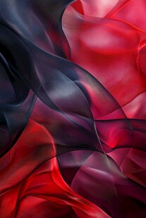 红黑交织梦幻流动织物