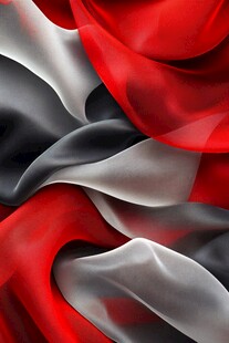 红灰交织的飘逸丝绸纹理