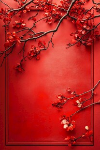 红墙繁花 中式绝美意境