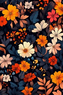 缤纷花卉图案 尽显自然之美
