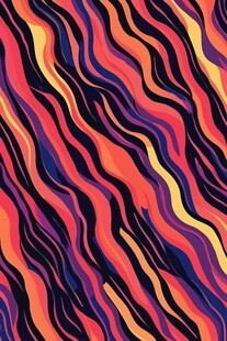 绚丽波浪条纹图案背景