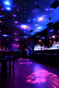 梦幻星空主题酒吧场景