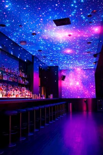 梦幻星空主题酒吧场景