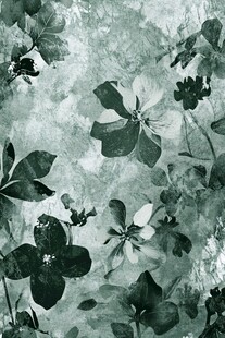 水墨风花卉图案背景