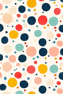 多彩圆点图案背景