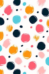 多彩波点抽象图案背景