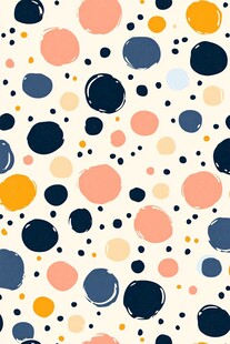 多彩波点无缝图案背景