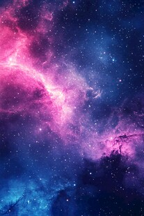 梦幻绚丽的深邃星空