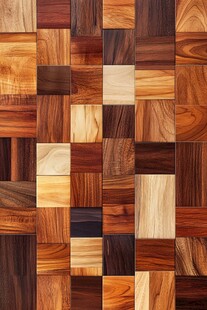 多彩拼花木纹图案纹理