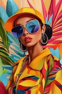 时尚潮女的多彩魅力风采