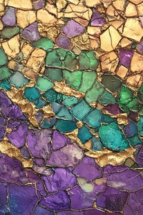 彩色碎瓷拼贴艺术纹理