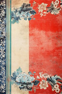 中式古典花卉纹理装饰图