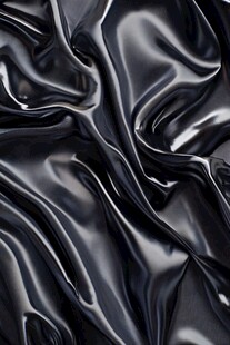 黑色绸缎纹理特写