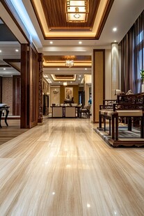 中式典雅大厅室内景致