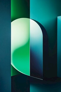 几何渐变抽象艺术图形