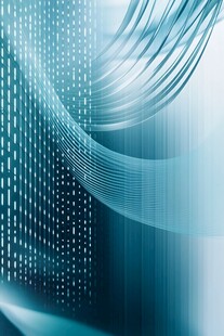 科技感蓝色线条数字背景图