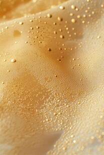 金色泡沫质感特写画面