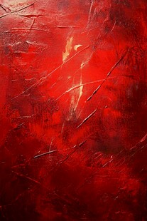 红色抽象纹理艺术画作