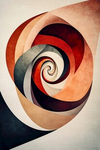 抽象螺旋几何艺术图案