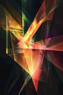 炫彩几何光影抽象艺术图