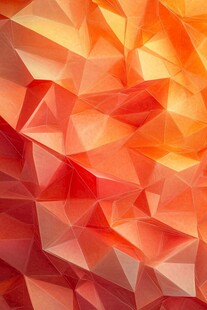 橙红色多边形立体几何背景