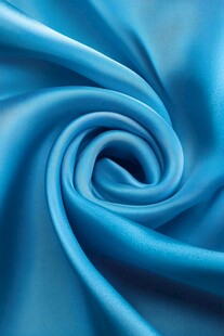 蓝色绸缎的优雅纹理