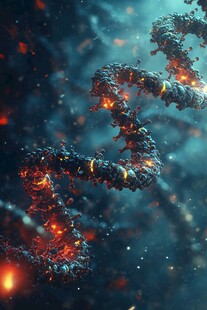 梦幻DNA分子结构图像