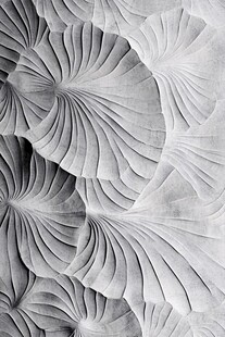 立体扇形纹理墙面装饰