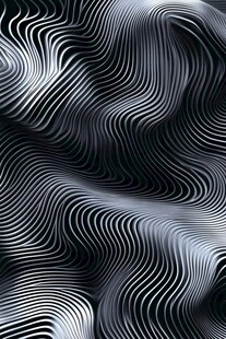 黑白波浪线条抽象背景图