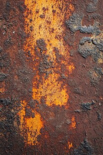 生锈金属表面纹理特写