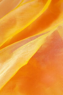 橙黄薄纱纹理特写