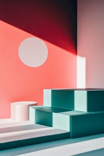 多彩几何空间的视觉美学