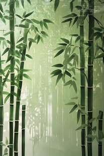 清幽竹林 水墨意境之美