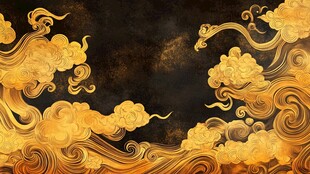 金色祥云背景图