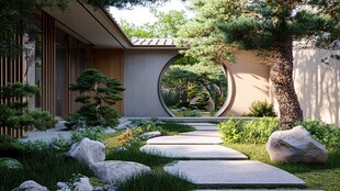 日式庭院景观的静谧之美
