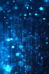 梦幻蓝色科技感背景图案