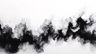 水墨云烟舞动黑白意境
