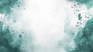 青绿色水彩泼墨背景图